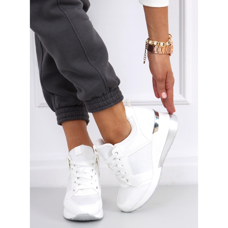 Wisto White wedge sneakers vit 2
