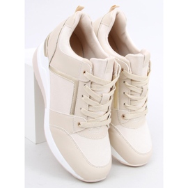 Wisto Apricot wedge sneakers beige 1