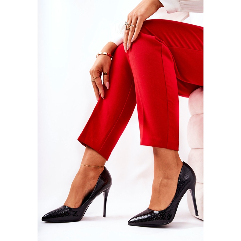 Svarta Tissoria Snake Mönster Pins 2