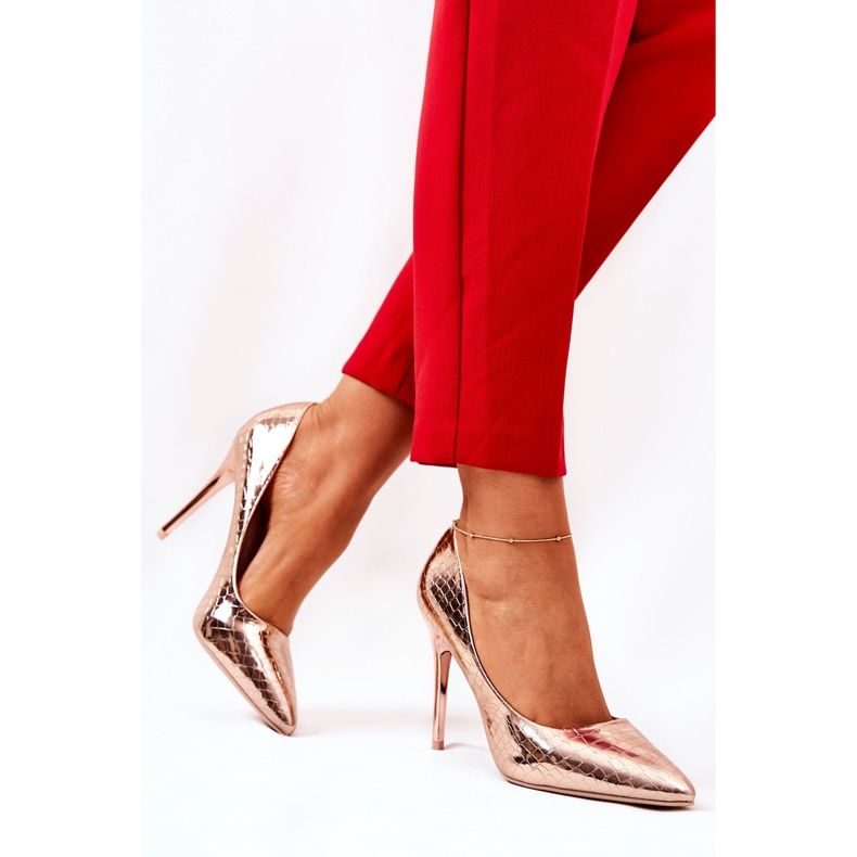 Snake Pattern Pins Rose Gold Tissoria gyllene 1