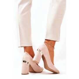 Lewski Shoes Mocka Pumps Lewski 3117 Beige 1