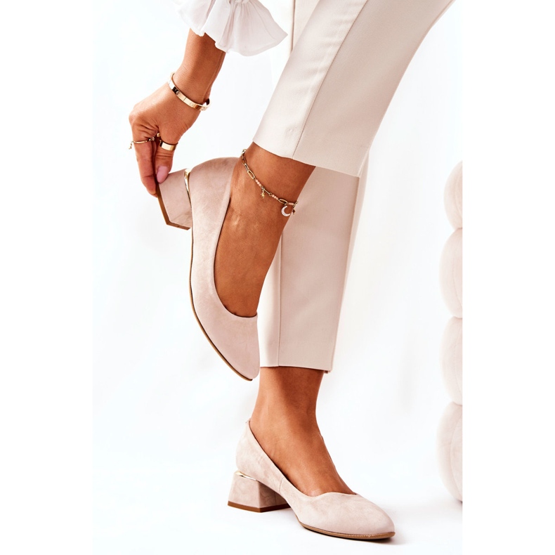 Lewski Shoes Mocka Pumps Lewski 3118 Beige 2