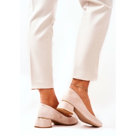 Lewski Shoes Mocka Pumps Lewski 3118 Beige 1