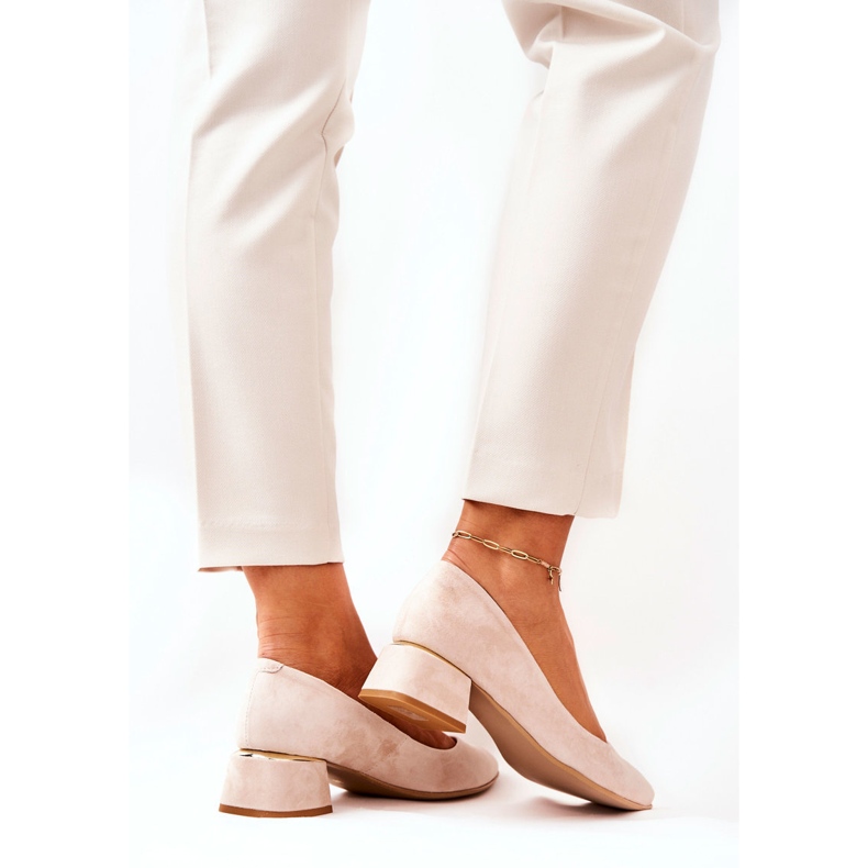 Lewski Shoes Mocka Pumps Lewski 3118 Beige 1