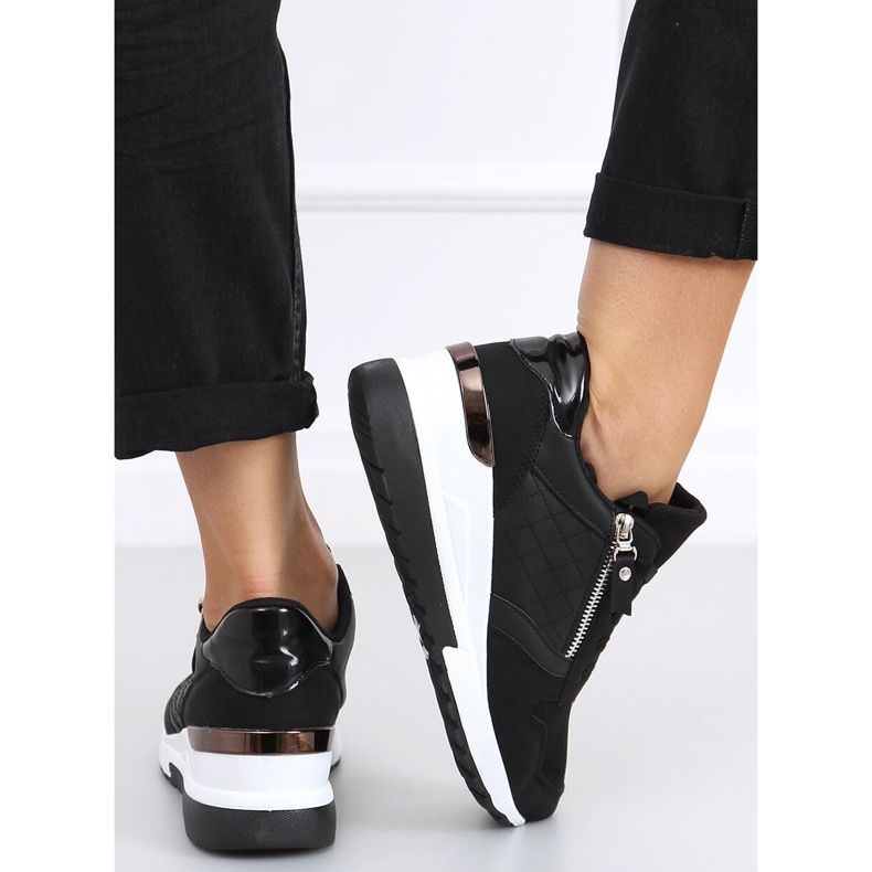 Karita Black wedge sneakers svart 1