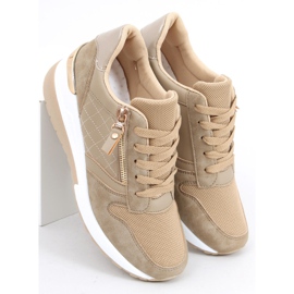Wedge sneakers Karita Khaki beige 2