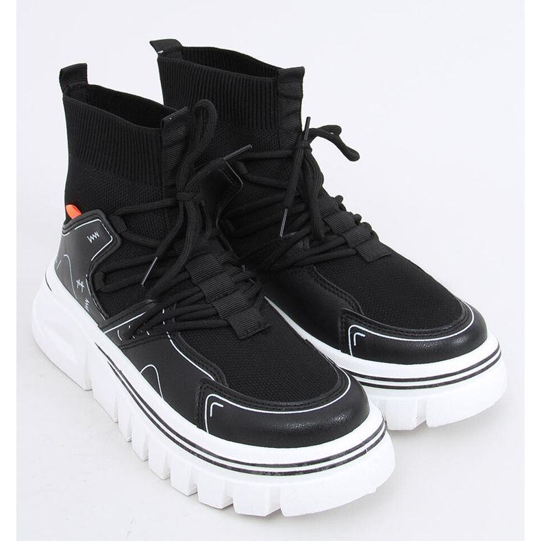 Malin Black sock sportskor svart 2