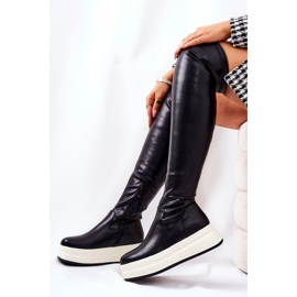 PG2 Höga stövlar på den svarta Nellie-plattformen 1