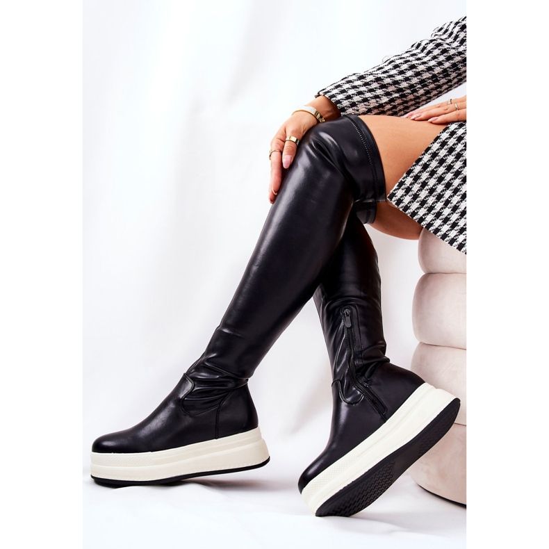 PG2 Höga stövlar på den svarta Nellie-plattformen 2