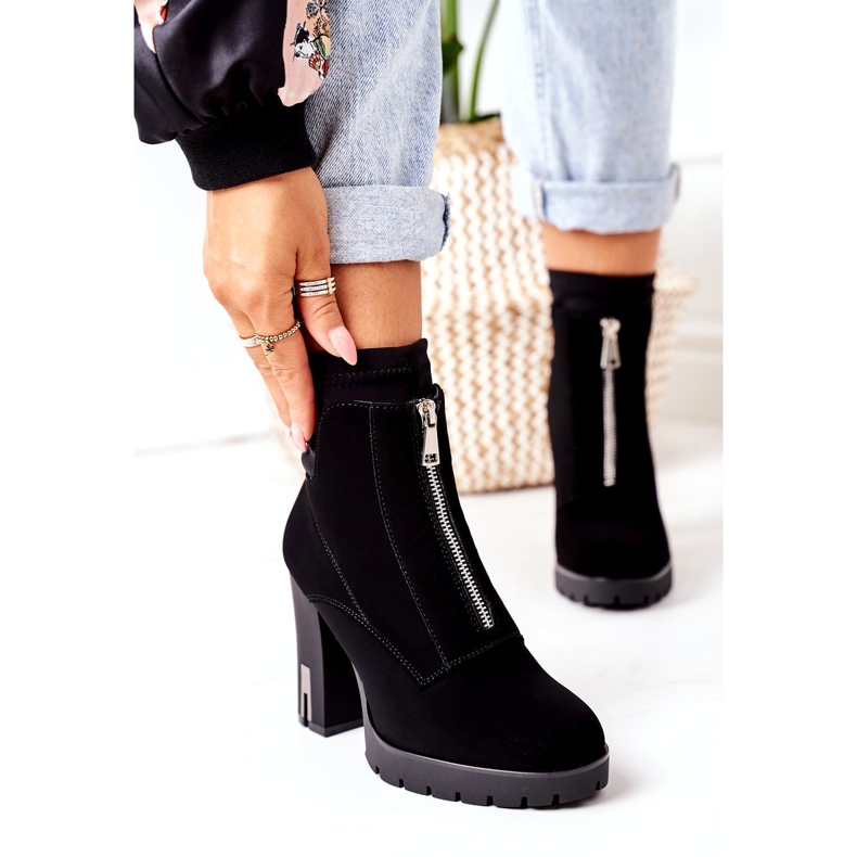 PS1 Svarta varma stövlar på en Heel Wonder Woman 3