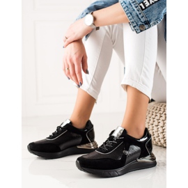 Skimrande VINCEZA Sneakers svart 1