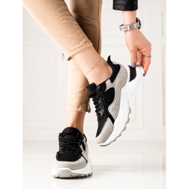 Sweet Shoes Grå och svarta sneakers 2