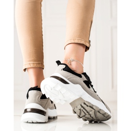 Sweet Shoes Grå och svarta sneakers 1