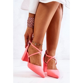 PS1 Kvinnors Pumps På En Klack I Neon Rosa Framtid 2