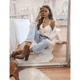 Bruna stövletter på Zahara-stolpen 1