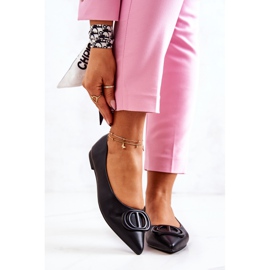 PS1 Läderballerinor i spetssvart Rachelle 2