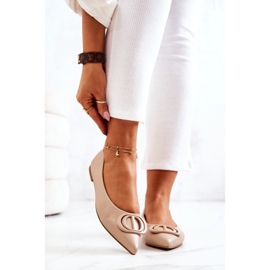 PS1 Läderballerina I Spitz Beige Rachelle 2