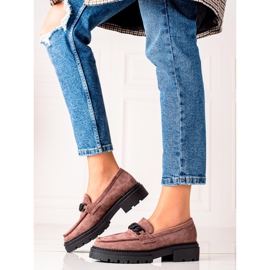 LA.FI Brun mocka Loafers svart 1