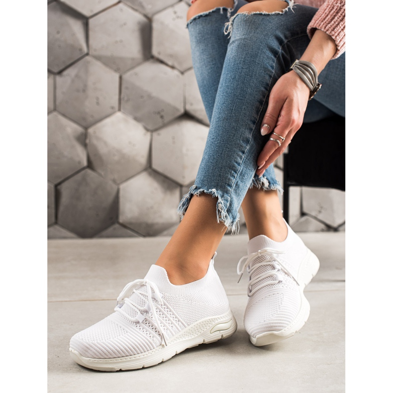 TRENDI Slip-on sportskor vit 1