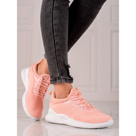 TRENDI Sportskor Sneakers orange rosa 1