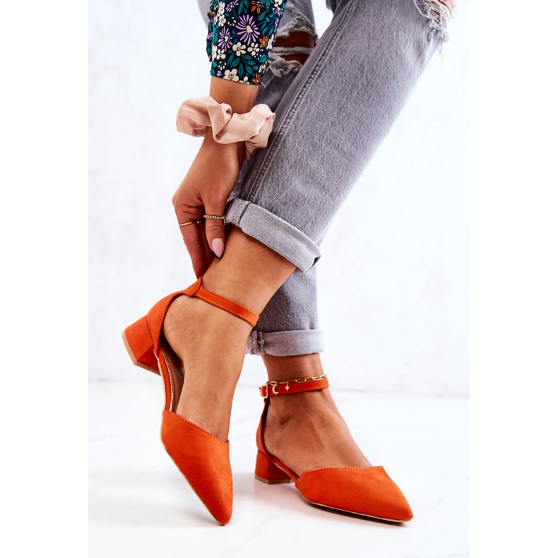 WS1 Mocka Pumps I Spitz Orange Calliope 2