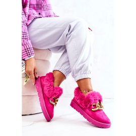 PS1 Damtofflor med guldkedja Fuchsia Ardrums rosa 1