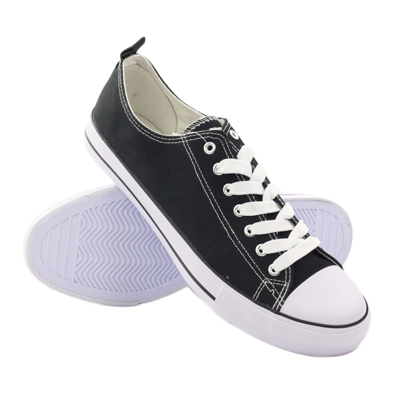 Svarta American Club LH03 sneakers vit 3