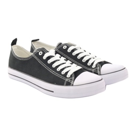 Svarta American Club LH03 sneakers vit 4