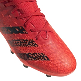 Adidas Predator Freak.3 Fg Jr FY6282 fotbollsskor apelsiner och röda 3
