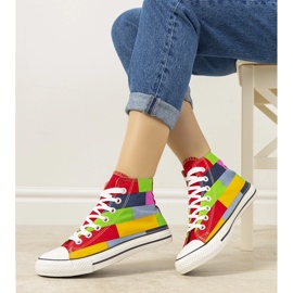 Färgglada Gabby ankelsneakers röd 1