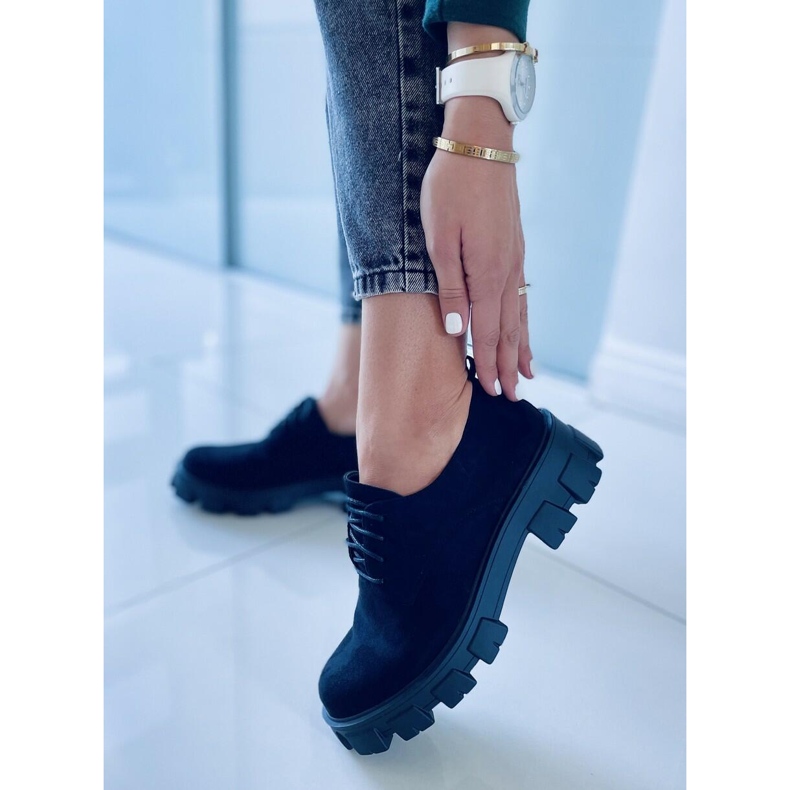 Skor på tjock Apoll Black sula svart 1