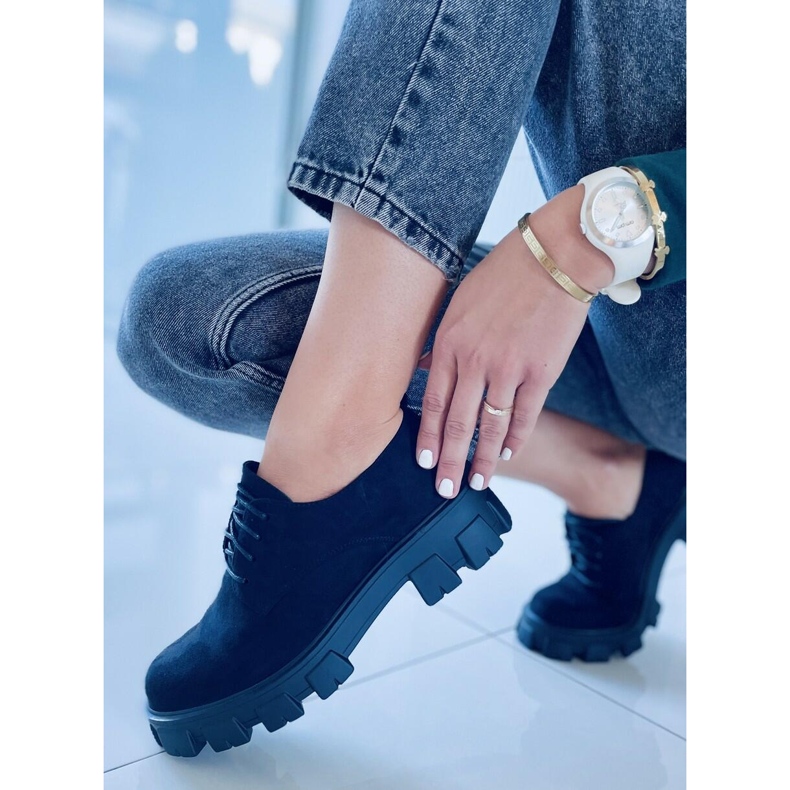 Skor på tjock Apoll Black sula svart 2