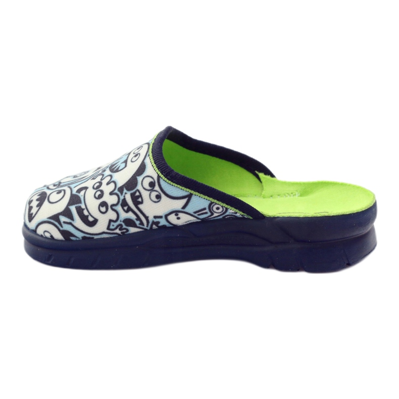 Befado barnskor färg tofflor vit marinblå blå 2