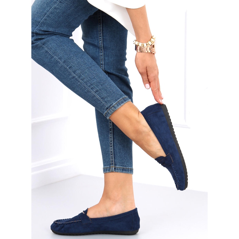 Rello Blue dam loafers marinblå 1