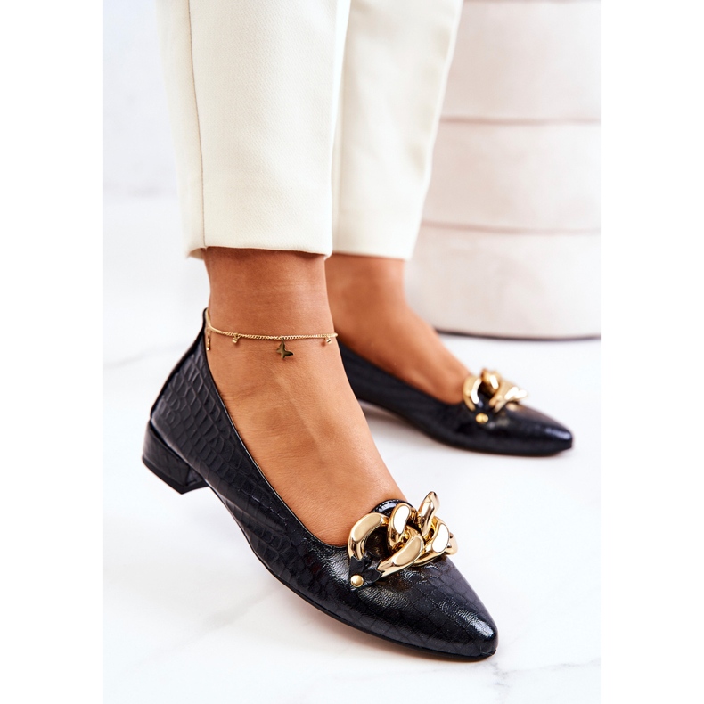 PA2 Läder Snake Pumps Svart Elissabeth 1