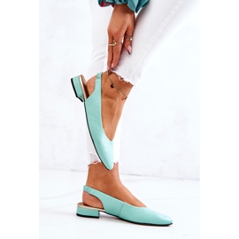 PA2 Läder Outdoor Grön Noreen Ballerina Högklackat 1