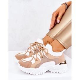 FS2 Sportskor Sneakers Strumpor Beige och Vit Colleen 1