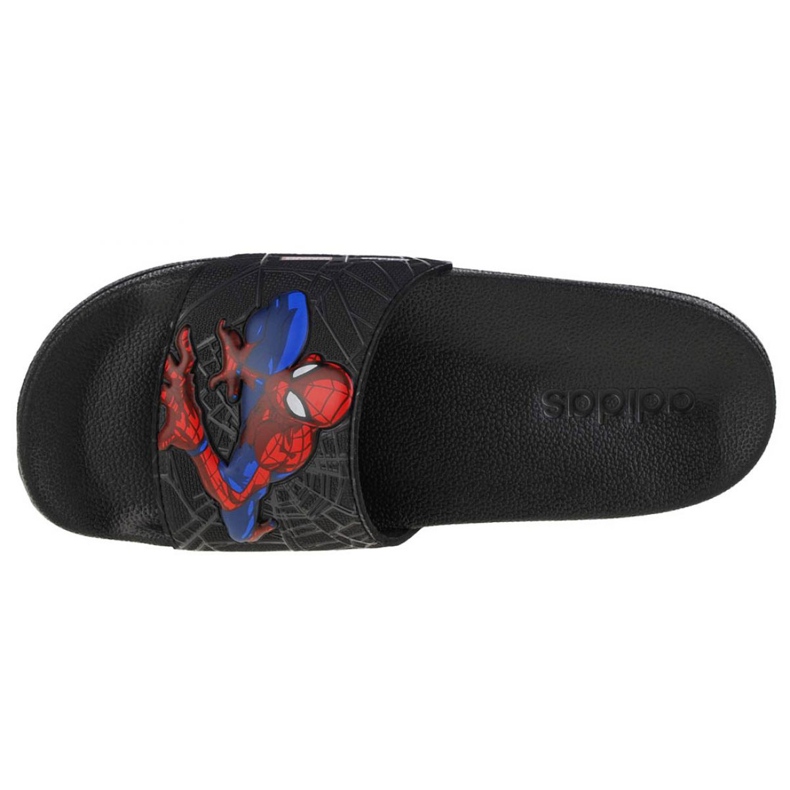 Adidas Adilette Shower Slides Spiderman Jr FZ1716 tofflor svart 2