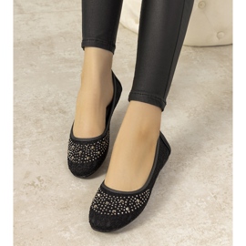 Rosa spetsballerinor med kubisk zirkoniumoxid från East Side svart 1