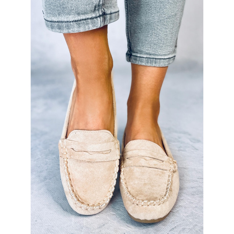 Brato Beige loafers för dam 1