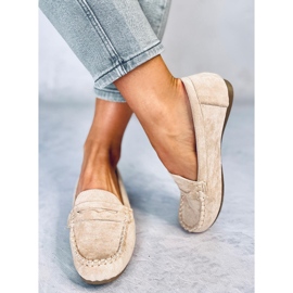 Brato Beige loafers för dam 2