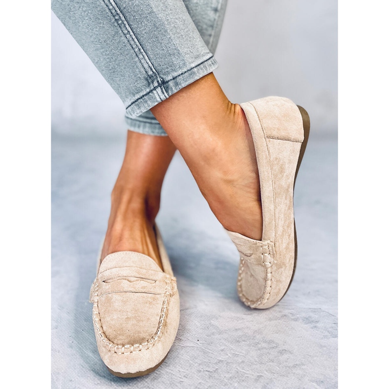 Brato Beige loafers för dam 2