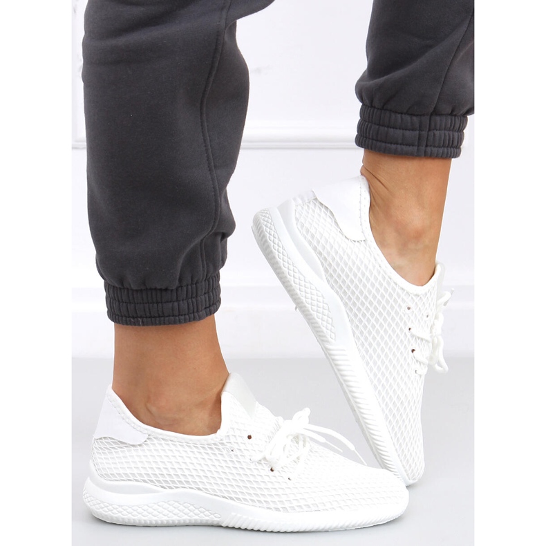 Utto White strumpor sportskor vit 1