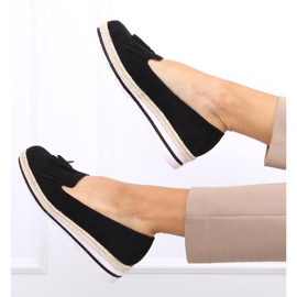 Dam loafers, espadrillor Hilma Black svart 1