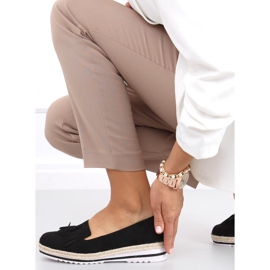 Dam loafers, espadrillor Hilma Black svart 2