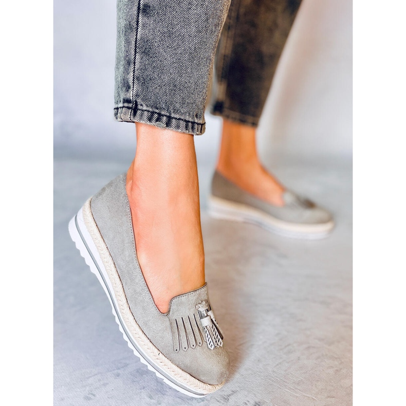 Dam loafers och espadrilles Hilma Grey grå 2