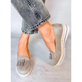 Dam loafers och espadrilles Hilma Grey grå 1