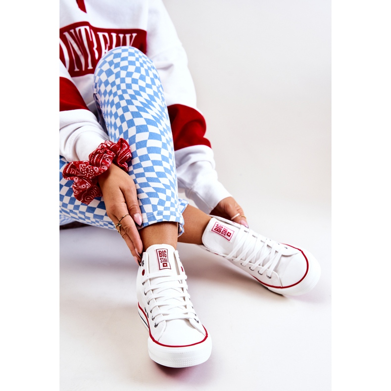 High Leather Sneakers Big Star JJ274132 Vit 1