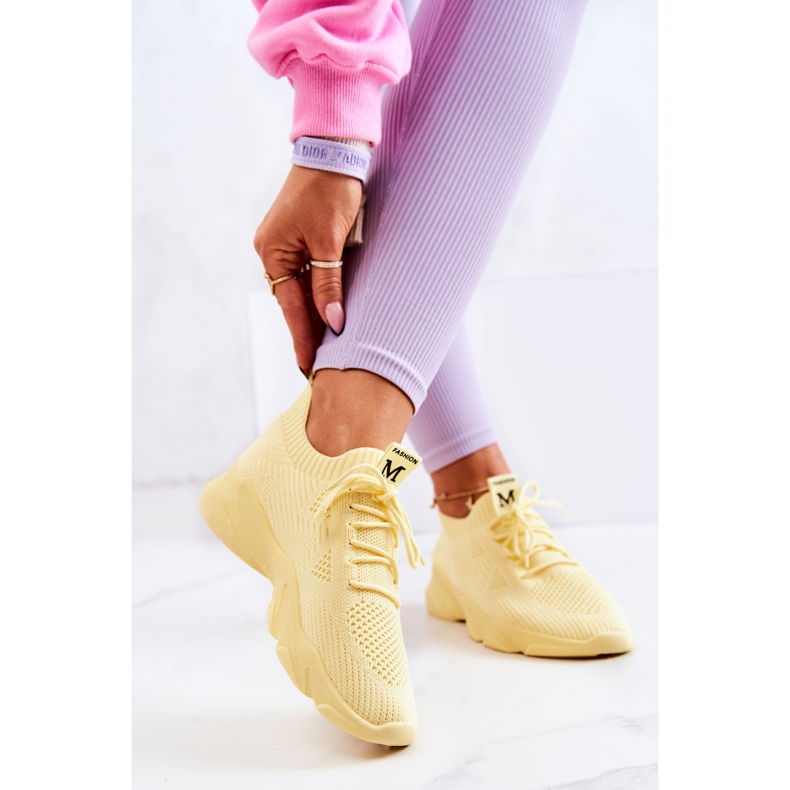 PS1 Sportskor Material Sneakers Gul Nolene 2