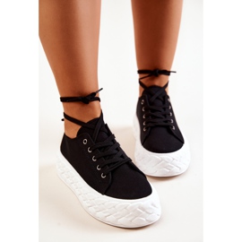 PS1 Sneakers På En Massiv Svartvit Suzane-plattform 1